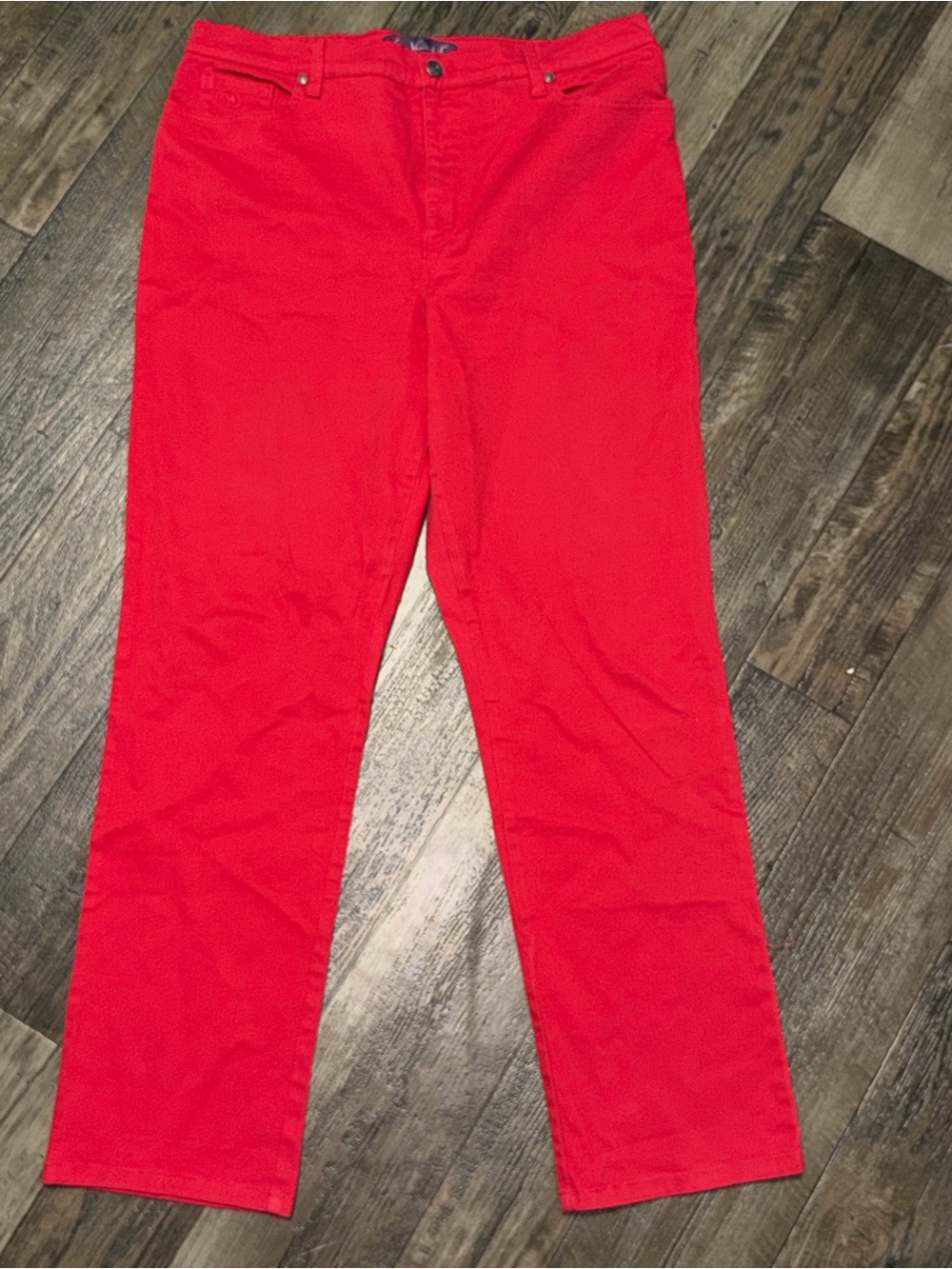 Trina Turk Red Mid-Rise Pants